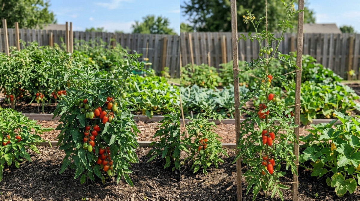 Tomate determinado vs indeterminado para cultivar en huerto