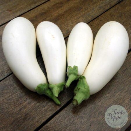 Semillas de Berenjena Blanca de Huerto Tante Puppe