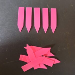 20 Etiquetas reutilizables almacigo rosado