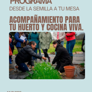 Clase presencial de huerto agroecológico y siembra sustentable en Tante Puppe