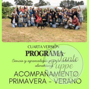 Estudiantes compartiendo en el curso de agroecologia y huerta de Tante Puppe