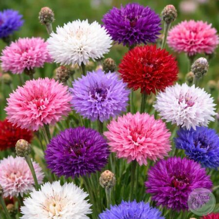 Centaurea doble mix colores